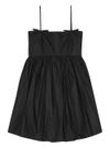 ganni - Black short dress with balloon skirt - 5