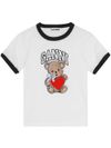 ganni - T-shirt con grafica orsetto e logo