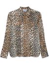 ganni - Camicia con stampa animalier