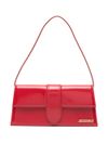 jacquemus - Cardinal red leather handbag with gold logo plaque