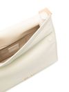 jacquemus - Ivory leather clutch bag with logo plaque and gold details - 3