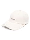 jacquemus - Cappello baseball bianco con placca logo