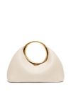 jacquemus - Ivory bag with a gold circular handle - 2