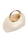 jacquemus - Ivory bag with a gold circular handle - 3