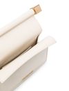 jacquemus - Ivory leather clutch bag with logo plaque and elegant details - 4