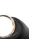 jacquemus - Black leather bag with a gold circular handle - 3