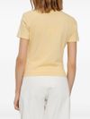 jacquemus - T-Shirt beige a maniche corte con colletto - 2