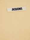 jacquemus - T-Shirt beige a maniche corte con colletto - 3