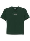 jacquemus - T-Shirt verde scuro con logo