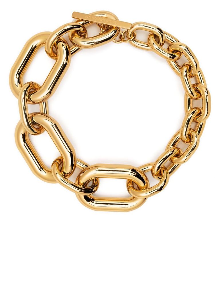 Rabanne Collier Xl Link In Gold-tone Aluminium In Gold