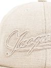 jacquemus - Cappello baseball beige con logo cucito - 1