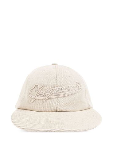 JACQUEMUS - Cappello baseball beige con logo cucito