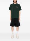 jacquemus - T-shirt in cotone verde con logo - 1