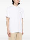 jacquemus - T-shirt in cotone bianco con logo - 2