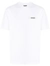 jacquemus - T-shirt in cotone bianco con logo