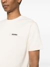 jacquemus - T-shirt in cotone beige con logo - 2