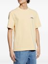 jacquemus - T-shirt in cotone giallo con logo - 3