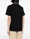 jacquemus - T-shirt in cotone nero con logo - 2