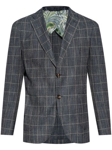 ETRO - Single-breasted checked jacket