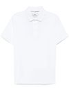 etro - White cotton polo shirt with embroidered logo