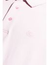 etro - Pink cotton polo shirt with embroidered logo - 2