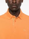 etro - Orange cotton polo shirt with embroidered logo - 1