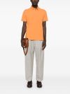 etro - Orange cotton polo shirt with embroidered logo - 3