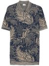 etro - Cotton polo shirt with print