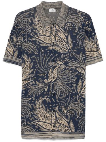 ETRO - Cotton polo shirt with print