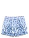 etro - Costume shorts con stampa celeste - 1