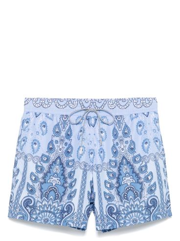 ETRO - Costume shorts con stampa celeste