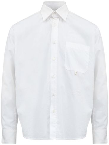 MM6 MAISON MARGIELA - White cotton shirt with pocket