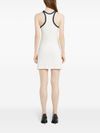 courrèges - Sleeveless black and white short dress - 2