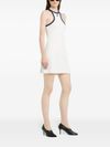 courrèges - Sleeveless black and white short dress - 1