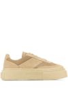 mm6 maison margiela - Gambetta sneakers in beige leather