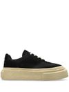 mm6 maison margiela - Gambetta sneakers in black leather