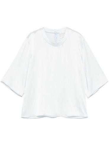 FORTE FORTE - Light blue blouse with 3/4 sleeves