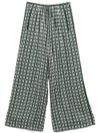 forte forte - Forest green palazzo trousers