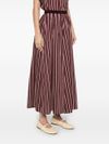 forte forte - Long red skirt with white stripes - 2