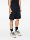 msgm - Blue virgin wool shorts - 1