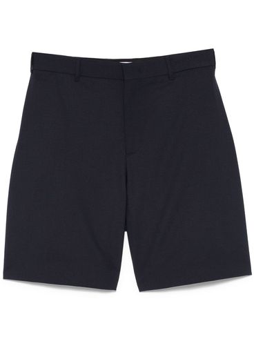 MSGM - Blue virgin wool shorts