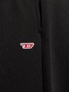 diesel - Pantaloni sportivi in cotone nero con ricamo logo - 4