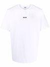 msgm - Cotton T-shirt with front printed logo