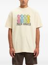 palm angels - T-shirt avorio con stampa orsi frontale - 4