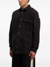 palm angels - Black cotton shirt with front pocket - 3