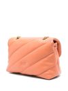 pinko - 'Love Puff Classic' Peach Orange Leather Bag - 4