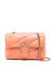 pinko - 'Love Puff Classic' Peach Orange Leather Bag