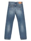 versace - Wide-leg long jeans in cotton - 1