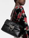 pinko - 'Love Puff Classic' Black Bag with Silver Buckle - 5