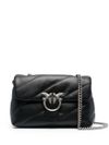 pinko - 'Love Puff Classic' Black Bag with Silver Buckle